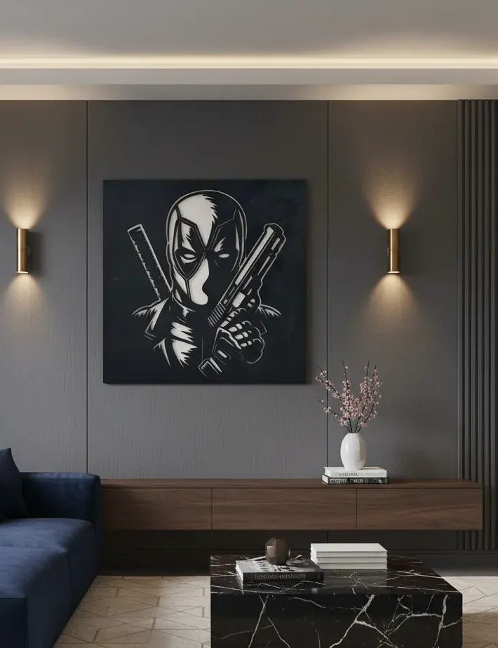 Deadpool fali dísz