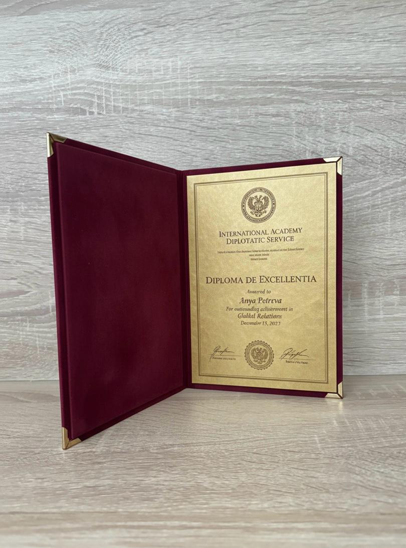 Plüss diploma mappa A4/A5 – prémium kivitel